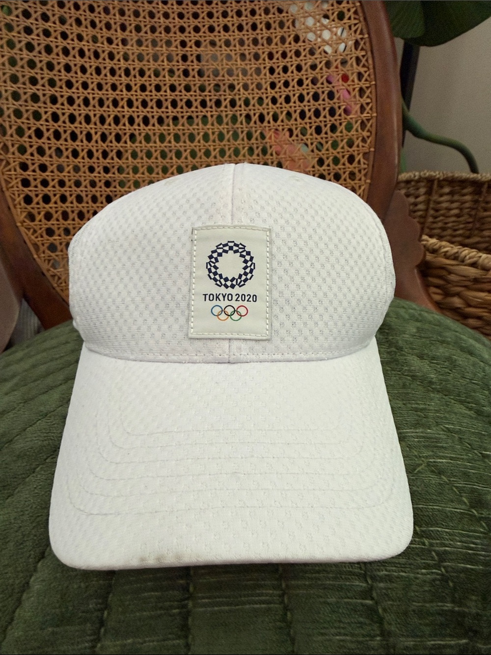2020 Tokyo Olympics White Mesh Licensed Official Games Adjustable Baseball Cap